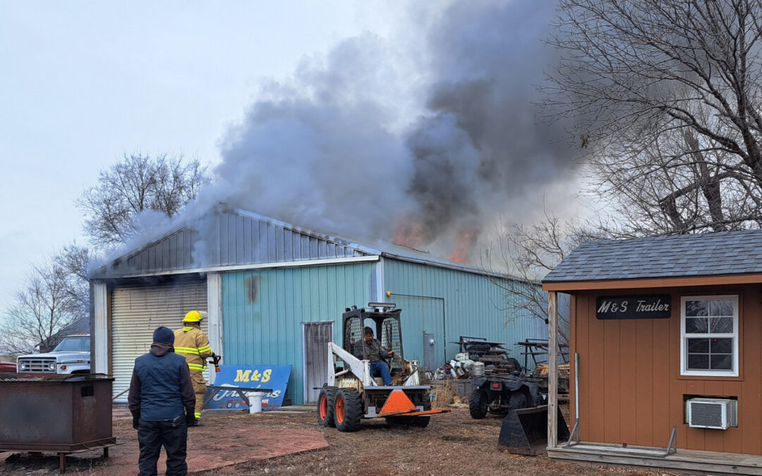 Salem and Spencer Fire Departments respond to devastating fire at M&S Trailers