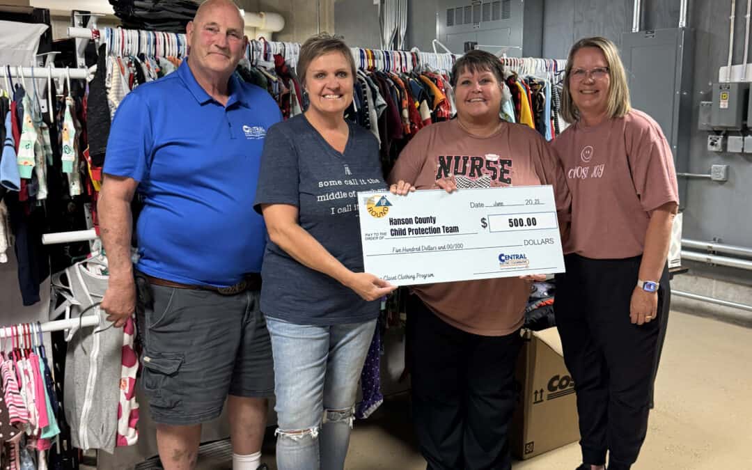 Hanson County Child Protection Team receives grant for Open Closet