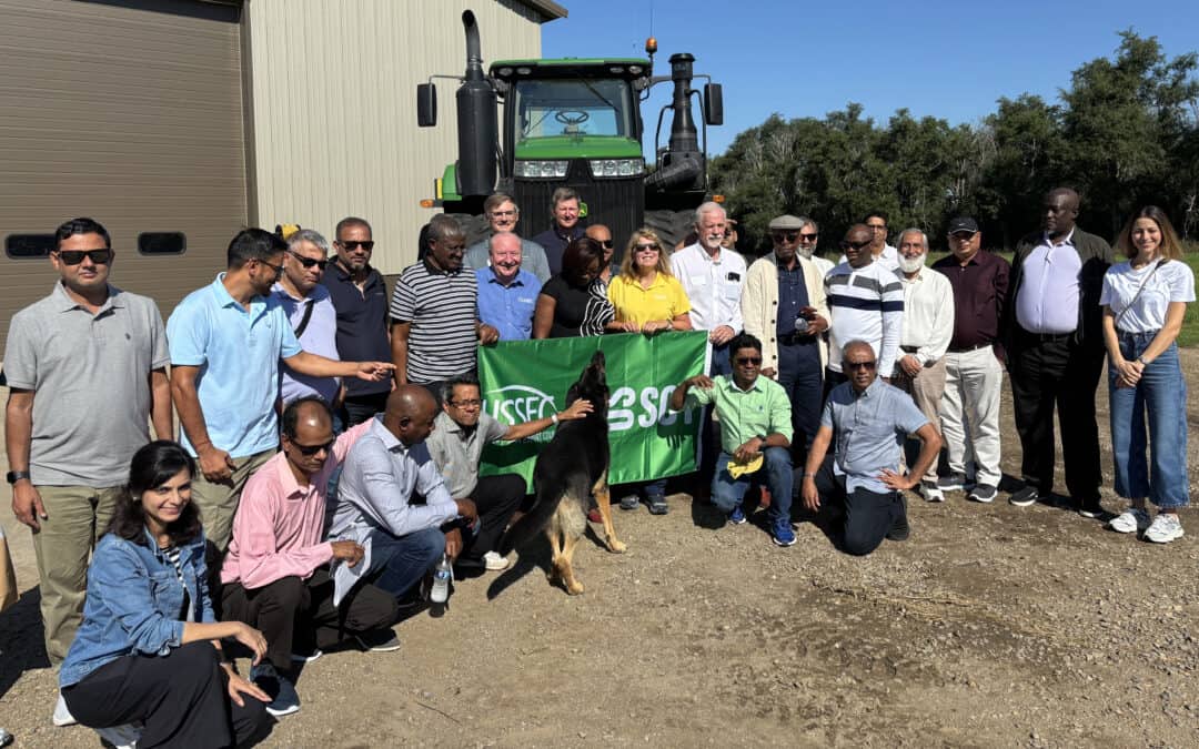 Scheier Farm hosts international trade team